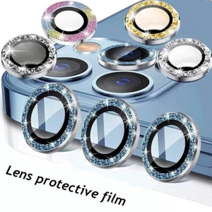 Camera Lens Protector For iPhone 14,13 Pro MAX Bling Diamond Glitter Skin Covers - Picture 1 of 32