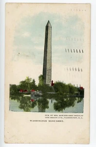Antike Postkarte Washington DC Washington Monument ungeteilte Rückseite verschickt 1907 - Bild 1 von 2