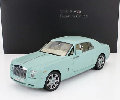 Kyosho 1/18 Rolls Royce Phantom Coupe 2 porte 2008 turchese 08862 TBL - Immagine 1 di 4