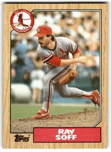 1987 Topps Baseball Cards Ray Soff St. Louis Cardinals #671
