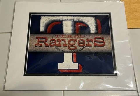 Texas Rangers Worn But Not Forgotten Collectible Art Cover
