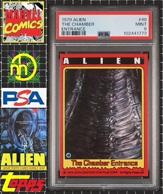 1979 Topps Alien - 48 The Chamber Entrance - PSA 9 MINT - Image 1 of 4