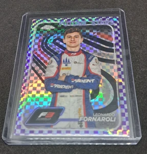 F1 Topps Chrome 2024 Leonardo Fornaroli /199 Purple Checkered Formula 1 F3 - Zdjęcie 1 z 2