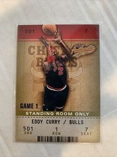 EDDY CURRY 2002-03 FLEER AUTHENTIX STANDING ROOM ONLY /25 SP CHICAGO BULLS #41