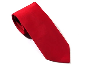Ketch Tie Silk Red Solid Necktie New 55 x 3.5 - Picture 1 of 5