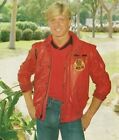 The Karate Kid Johnny Lawrence Cobra Kai Red Leather Jacket Bomber Jacket