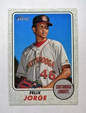 2017 Topps Heritage Minors Gray Border #55 Felix Jorge /25