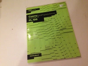 Czerny Easy & Progressive Exercises PL-106 ROLAND PR-100 Piano Music Book &Discs - Picture 1 of 3