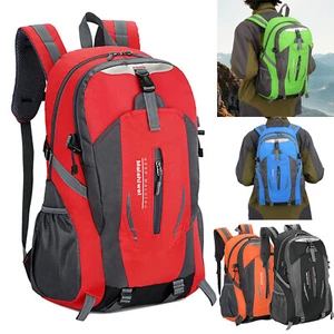 36L Nylon Travel Backpack Waterproof Outdoor Rucksack Men Camping Hiking Bag - Picture 1 of 55