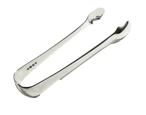 Rare George III 1784 STERLING SILVER 5 7/8" SUGAR TONGS London William Eley - Picture 1 of 6