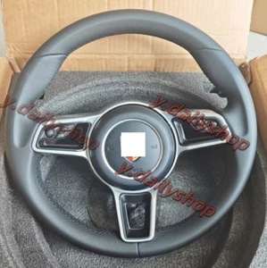 Black Porsche manual transmission steering wheel 991.2 911 718 Cayman/Boxster - Picture 1 of 1