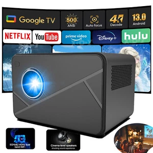 Mini Beamer Projektor 1080P HD WiFi Bluetooth Android TV Heimkino Tragbar NEU - Bild 1 von 21