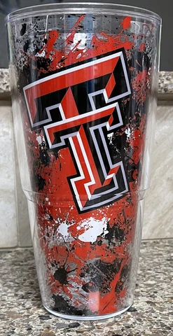 Tervis Texas Tech Red Raiders Tumbler 24oz Cup With Lid Great Look! Cover