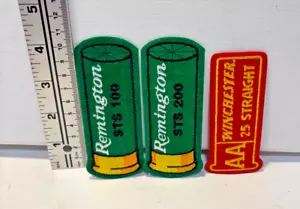 Remington STS 100, STS 200, & Winchester AA 25 Straight Patches (Qty 3) - Picture 1 of 2