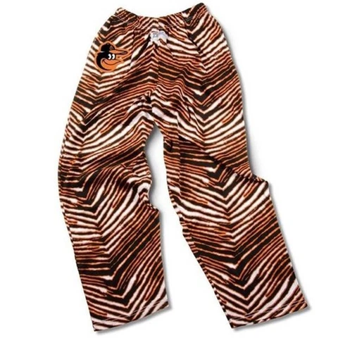 Baltimore Orioles ZUBAZ Orange White Black Vintage Style Zebra Pants Cover