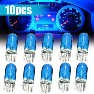 10x Blue T10 501 W5W Car Dashboard Dash Panel Gauge Light Bulbs Lamp Accessories