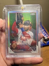 2023 Topps Chrome Bryce Harper SSP Image Variation Refractor Phillies MVP