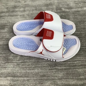 Nike Jordan Hydro XI Retro Slides White/ Varsity Red MEN'S 13 AA1336 166 - Picture 1 of 9