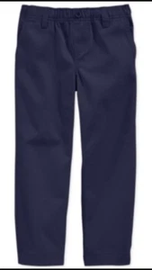 Nautica Kids Uniform Pants Pull On Double Knee Sz 7 Black Or Navy - Picture 1 of 3