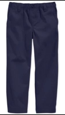 Pantalones de uniforme Nautica para niños con doble rodilla talla 7 negro o azul marino Foto 1 de 3