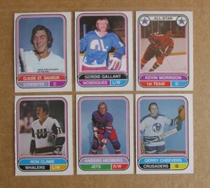 1975-76 OPC WHA HOCKEY CARD SINGLES COMPLETE YOUR SET PICK CHOOSE UPDATED 8/19 - Picture 1 of 205