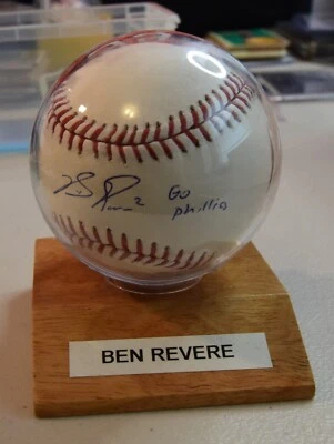 Béisbol oficial firmado por Ben Revere MLB Philadelphia Phillies  Foto 1 de 3