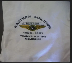 Vintage 1925-1991 Eastern Airlines T-Shirt - Last Day Party NEW - Picture 1 of 3