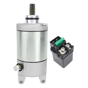 Starter Motor & Relay for Kawasaki Brute Force 650 KSV700 KFX700 2004-2009 18719 - Picture 1 of 6
