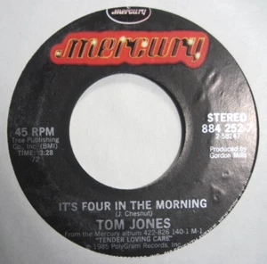 TOM JONES * 45 * It's Four In The Morning * 1985 * MINT UNBESPIELT * NOS Mercury - Bild 1 von 1