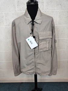 CP Company Flatt Nylon Zipped Overshirt In Beige (X-Large) - Picture 1 of 10