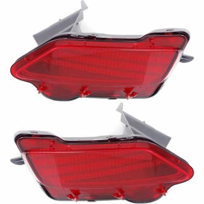 JUEGO DE PARES REFLECTORES DE PARACHOQUES TRASERO DERECHO E IZQUIERDO APTO PARA TOYOTA RAV-4 2013 2014 2015 Foto 1 de 3