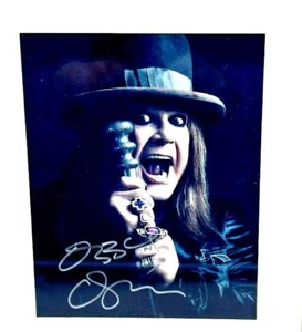 OZZY OSBOURNE Rare HAND SIGNED AUTOGRAPHED COA 15 X12 FRAME AND MATTED - Picture 1 of 4