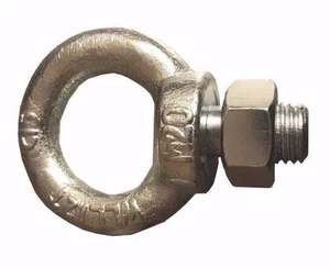 M6 M8 M10 M12 M16 M20 M22 M24 PERNO DE OJO GALVANIZADO CON TUERCA ELEVACIÓN ROSCA MÉTRICA - Imagen 1 de 10