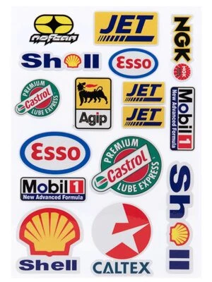 Reflective Motorcycle Stickers Bike Helmet Decals for Honda Ducati Suzuki Vespa - Image 1 of 4