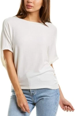 Camiseta Michael Stars Verna malha XXL branca Madison escovada manga dolman - Imagem 1 de 4