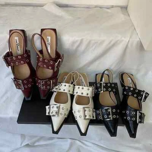 Neu 2025 modische flache Schuhe Slingpumps Damen Sandalen flache Schuhe heißer Verkauf - Bild 1 von 24