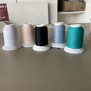 5 Spools of YLI Woolly Nylon Thread 5 Colors - Picture 1 of 6