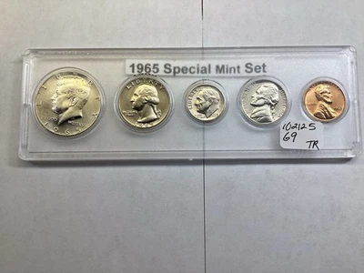 1965 Special Mint Set (SMS) 5 Coins in Whitman Holder Silver Kennedy 102125 69tr - Image 1 of 4