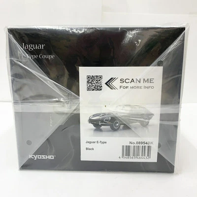 Kyosho Original 1/18 Jaguar E-Type (nero) KS08954BK - Immagine 1 di 4