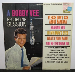 BOBBY VEE A RECORDING SESSION (VG) LST-7232 LP VINYL RECORD - Picture 1 of 4
