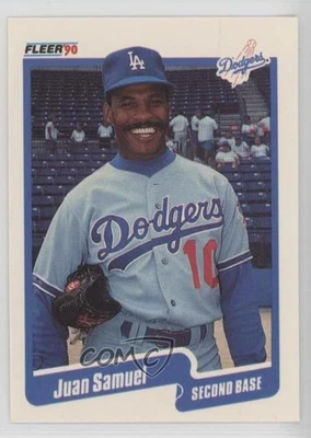 1990 Fleer Update Box Set Wrong Back ( Back) Hubie Brooks Juan Samuel #U-19 - Image 1 of 2