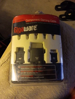 Gigaware 2601435 Component Gaming Cable For PS2, PS3, Wii, XBox 360 NEW - Image 1 of 2
