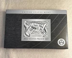 2022-S SILVER PROOF SET - FULL 10 COIN SET, US MINT OGP & COA - Picture 1 of 4