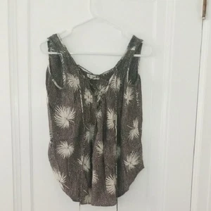 Billabong sleeveless green White Top, large - Picture 1 of 2