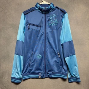 Kid LRG Track Jacket Drip Streetwear Full Zip Embroidered Raglan Skater Mockneck - Picture 1 of 13