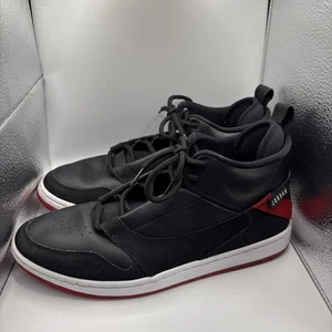 Size 9.5 -Jordan Fadeaway Black & White-Gym Red Mens AO1329-023 Basketball Shoes - Picture 1 of 5
