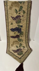 Vintage Traube Chenille Tischläufer 12"x 74" - Bild 1 von 3