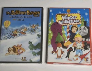 LOT 2 Winter Wonderland: Hit Favorites (DVD, 2007) New Sealed Barney Bob Builder - Foto 1 di 8