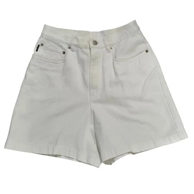 Vtg 90s Lauren Ralph Lauren White Denim Hi Rise Mom Shorts Women' s 8 (27x6) - Image 1 of 4