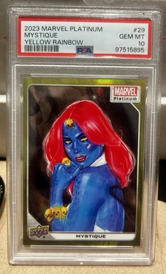 2023 Marvel Platinum MYSTIQUE Yellow Rainbow PSA 10 Gem Mint #29 - Image 1 of 2